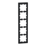 Merten Rahmen fünffach D-Life Glas schwarz, Retail