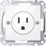 Merten Steckdosen Einsatz aktiv weiß glänzend USA 15 Ampere weiß (glänzend), Retail