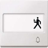 Merten Wippe Klingel mit Schriftfeld weiß, Retail