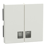 Merten Wippe mit Symbolfenster für Serienschalter, zweiteilige Taste, glänzend, Thermoplast weiß (glänzend), Retail