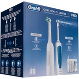  Oral-B Center OxyJet Reinigungssystem - Munddusche + Oral-B Pro 1, Mundpflege weiß