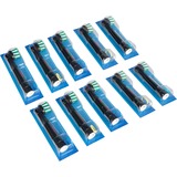  Oral-B Pro CrossAction Aufsteckbürsten 10er schwarz, Frustfreie Umverpackung