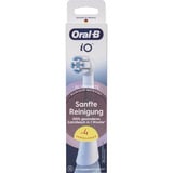  Oral-B iO Sanfte Reinigung 4er, Aufsteckbürste weiß, für empfindliche Bereiche und gesünderes Zahnfleisch