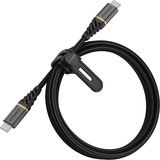 Otterbox USB 2.0 Kabel, USB-C Stecker > USB-C Stecker schwarz, 1 Meter, PD, gesleevt