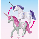 PLAYMOBIL 71839 Magic Unicorns: Einhorn-Stall für Mama und Fohlen, Konstruktionsspielzeug 