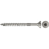 fischer Spanplattenschraube PowerFast 5,0x60 Senkkopf TX 200 Stück, mit Teilgewinde, Edelstahl A4