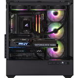 ALTERNATE Custom PC Series • Red Thunder Elements, Gaming-PC schwarz/transparent, ohne Betriebssystem