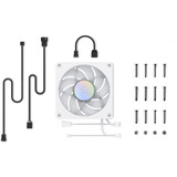 Alphacool Apex Stealth Metall Aurora 120, Gehäuselüfter weiß, 120 mm