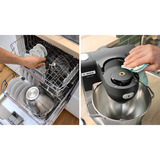 Bosch Home MUMS6ZS17 Küchenmaschine schwarz/edelstahl, 1.600 Watt, Serie 6, integrierte Waage, Timer