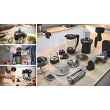 Bosch Home MUMS6ZS17 Küchenmaschine schwarz/edelstahl, 1.600 Watt, Serie 6, integrierte Waage, Timer