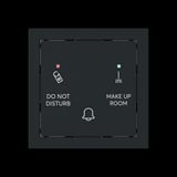 Busch-Jaeger Klingeltaster Do Not Disturb Make Up Room mit Bedruckung Do Not Disturb Make Up Room schwarz, Retail