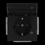 Busch-Jaeger Schutzkontakt-Steckdosen-Einsatz Typ F 20 EUKNBL-885 schwarz, Retail