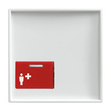 Busch-Jaeger Zentralscheibe alpinws 2548-022 A-914, Rahmen weiß, Retail