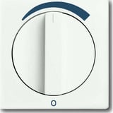 Busch-Jaeger Zentralscheibe mit Drehgriff und Aufdruck, Abdeckung Retail