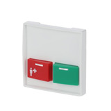 Busch-Jaeger Zentralscheibe studioweiß, Rahmen weiß, Retail