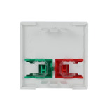 Busch-Jaeger Zentralscheibe studioweiß, Rahmen weiß, Retail