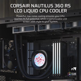 Corsair NAUTILUS 360 LCD Generalüberholt, Wasserkühlung schwarz