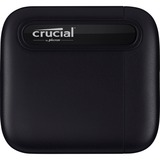 Crucial X6 Portable SSD 2 TB, Externe SSD schwarz, USB-C 3.2 Gen 2 (10 Gbit/s)