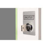 Digitus Glas-Fronttür für 19" 20HE Wandgehäuse Unique Serie, Frontpanel grau, 20 Höheneinheiten