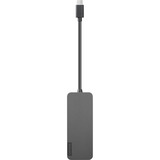 Lenovo 4-Port-USB-A-Hub mit USB-C-Stecker, USB-Hub anthrazit
