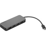 Lenovo 4-Port-USB-A-Hub mit USB-C-Stecker, USB-Hub anthrazit