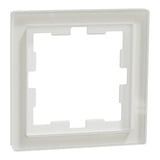 Merten Rahmen einfach Kristallweiß D-Life Glas MEG4010-6520 weiß (matt), Retail