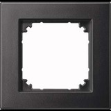 Merten Rahmen einfach, Thermoplast edelmatt, Schutzart IP20, Schlagfestigkeit IK02, 85,8x83,4x10,1 mm anthrazit, Retail