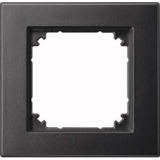 Merten Rahmen einfach, Thermoplast edelmatt, Schutzart IP20, Schlagfestigkeit IK02, 85,8x83,4x10,1 mm anthrazit, Retail