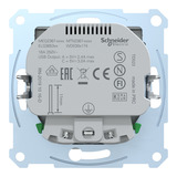 Merten Schutzkontakt Steckdose mit USB Ladegerät, Typ MEG2367-0460, Unterputz, 16 Ampere, 250 Volt aluminium, Retail