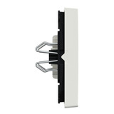 Merten Wippe für Schalter und Taster, zweiteilige Wippe mit Symbol Pfeile, glänzend, Thermoplast weiß (glänzend), Retail