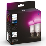 Philips Hue White & Color Ambiance E27, LED-Lampe Doppelpack, ersetzt 75 Watt