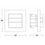 Steinel Präsenzschalter Hochfrequenz 180 Unterputz COM1 on off, Bewegungsmelder weiß, Retail