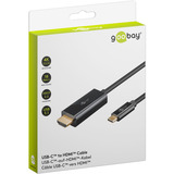 goobay USB Adapterkabel, USB-C Stecker > HDMI Stecker, 4K / 60Hz schwarz, 3 Meter
