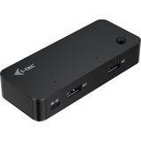 i-tec Universal KVM HUB, Dockingstation schwarz, 2x USB-A- und 2x USB-C