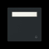 Busch-Jaeger Wippe mit Beschriftungsfeld mit Symbol Klingel schwarz, Retail