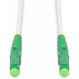 Digitus Glasfaser-Simplex-Patchkabel, stahlarmiert, Singlemode, LC/APC > LC/APC weiß, 20 Meter