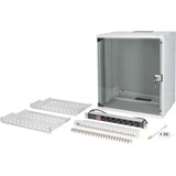 Digitus Netzwerk-Set SOHO Pro 19" 540x400 mm (BxT), IT-Schrank hellgrau, 12 Höheneinheiten