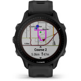 Garmin Forerunner 955 Solar, Smartwatch schwarz, 47 mm, Silikon-Armband