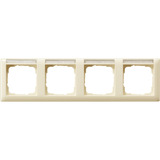 Gira Rahmen vierfach mit Schriftfeld weiß, Retail