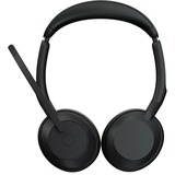 Jabra Evolve2 55, mit Ladestation, Headset schwarz, Stereo, UC, USB-A, Link380a