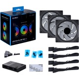 Lian Li UNI FAN SL-INF 120 RGB, Gehäuselüfter schwarz, Dreierpack, 120 mm