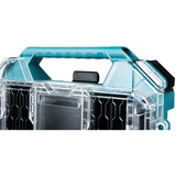 Makita MAKTRAK Organizer flach M, Werkzeugkiste blau/transparent, Transparenter Deckel