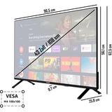 Telefunken XU43AN750S, LED-Fernseher 108 cm (43 Zoll), schwarz, UltraHD/4K, Triple Tuner, SmartTV