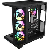 Thermaltake View 380 XL WS ARGB Black, Tower-Gehäuse schwarz/holz, Tempered Glass x 2, Holz-Struktur