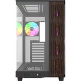 Thermaltake View 380 XL WS ARGB , Tower-Gehäuse schwarz/holz, Tempered Glass x 2, Holz-Struktur