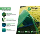 Vango Tunnelzelt Blade 200 grün, mit Vorraum für Gepäck, Modell 2024