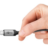 goobay USB4 Gen 3x2 Kabel, USB-C Stecker > USB-C Stecker, 40Gbit/s schwarz/grau, 1,8 Meter, PD, Laden mit bis zu 240 Watt