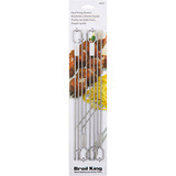 Broil King Narrow Doppelspieß-Set, 4-teilig edelstahl, für das Narrow Spießgestell