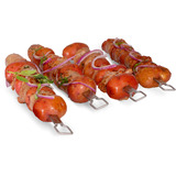 Broil King Narrow Doppelspieß-Set, 4-teilig edelstahl, für das Narrow Spießgestell