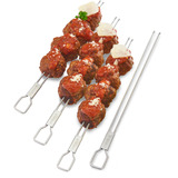 Broil King Narrow Doppelspieß-Set, 4-teilig edelstahl, für das Narrow Spießgestell